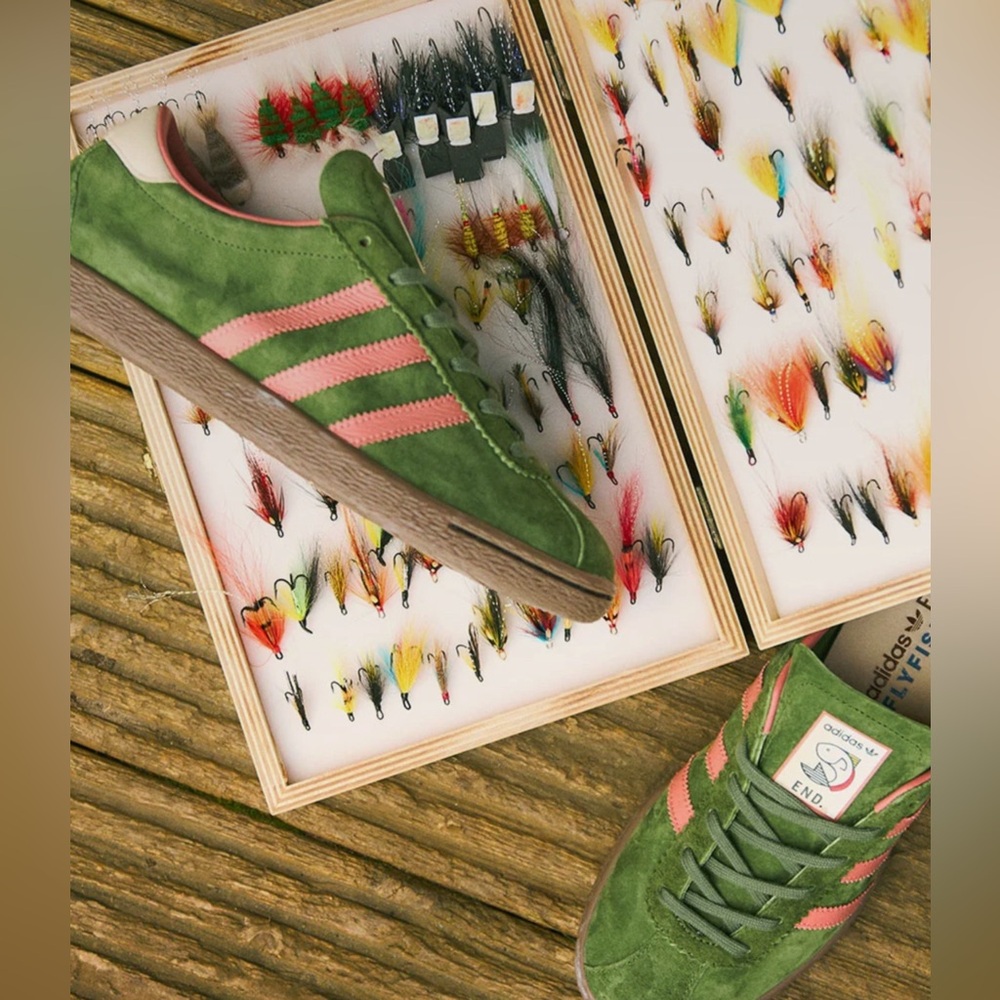 END. x Adidas Tobacco Flyfishing Sneakers - Picture 4 of 11